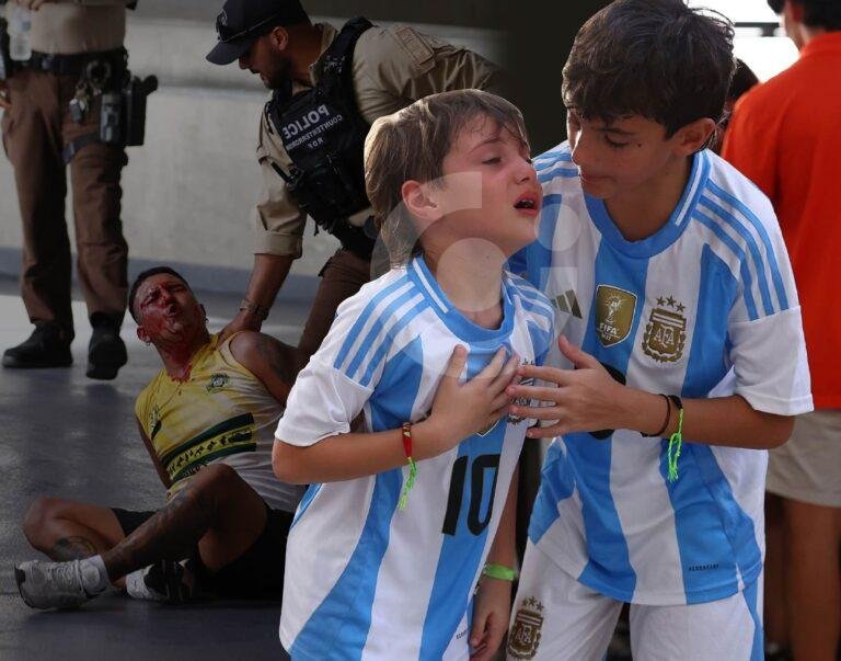 Caos en el Estadio de la Copa América en Miami: