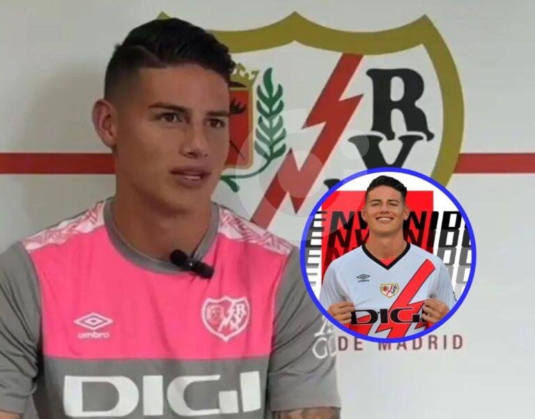 James Rodríguez, regresa a el fútbol español, fichado por el Rayo Vallecano de Madrid.